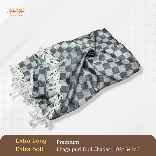3D_Black_Cotton_Queen_Size_Bhagalpuri_Dull_Blanket