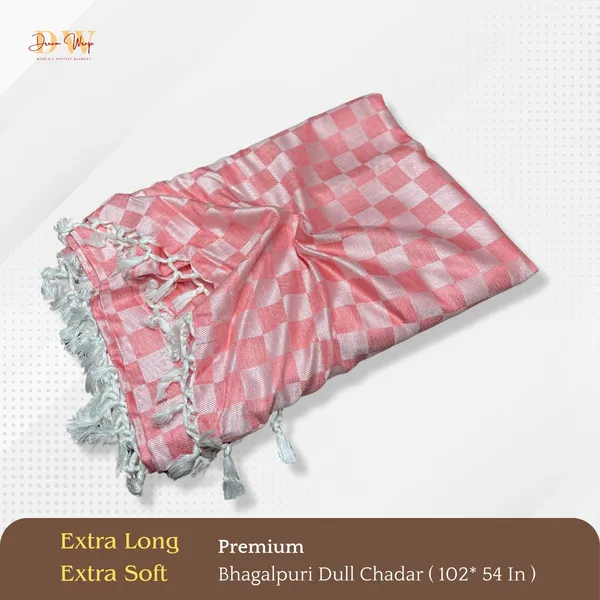 3D_Peach_Cotton_Queen_Size_Bhagalpuri_Dull_Blanket