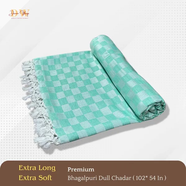 3D_Teal_Cotton_Queen_Size_Bhagalpuri_Dull_Blanket