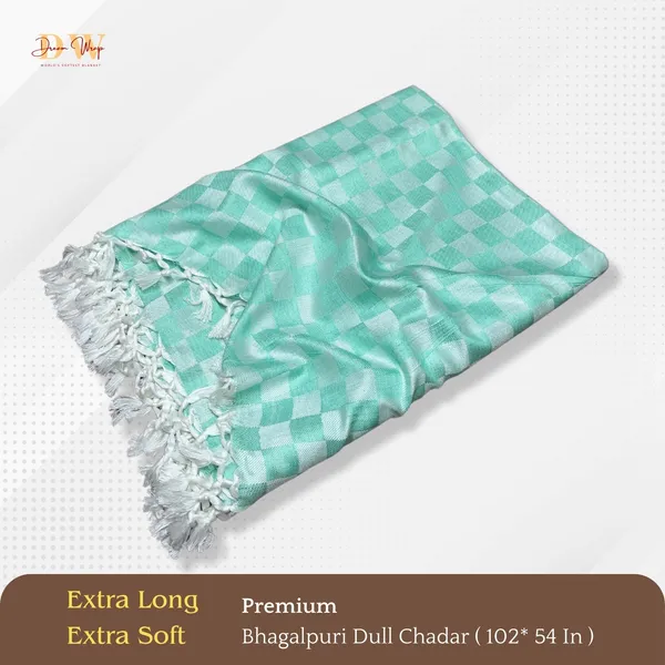 3D_Teal_Cotton_Queen_Size_Bhagalpuri_Dull_Blanket