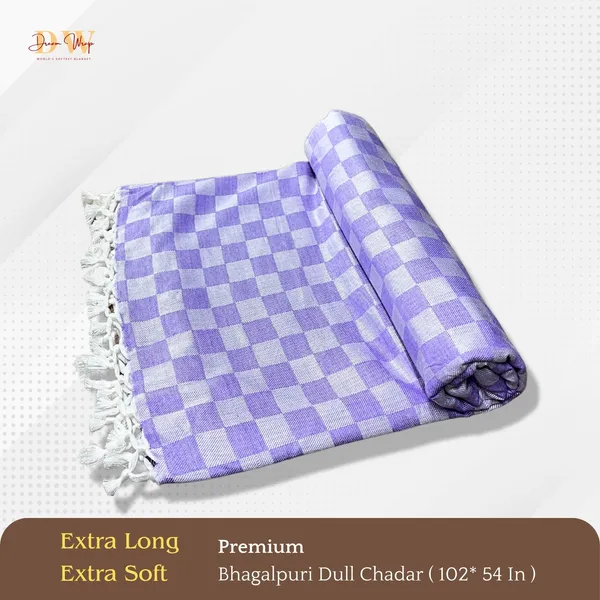 3D_Violet_Cotton_Queen_Size_Bhagalpuri_Dull_Blanket
