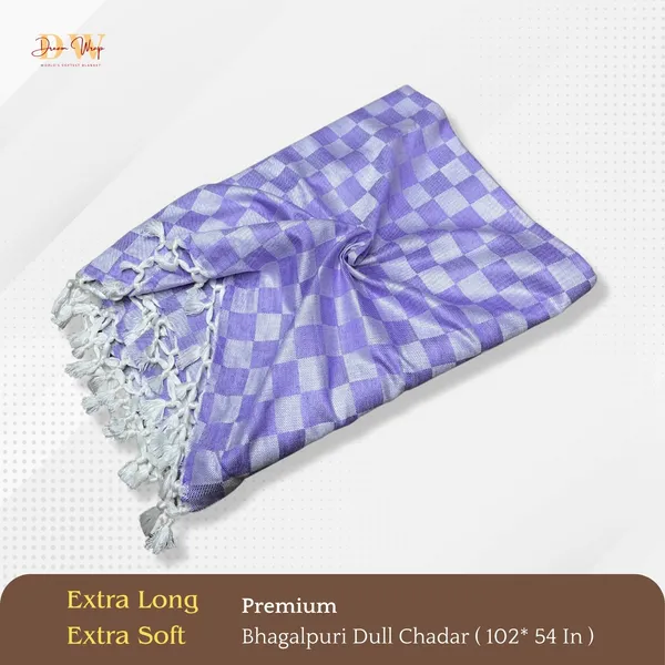 3D_Violet_Cotton_Queen_Size_Bhagalpuri_Dull_Blanket