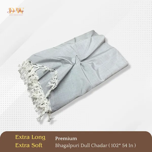 Plain_Grey_Cotton_Queen_Size_Bhagalpuri_Dull_Blanket