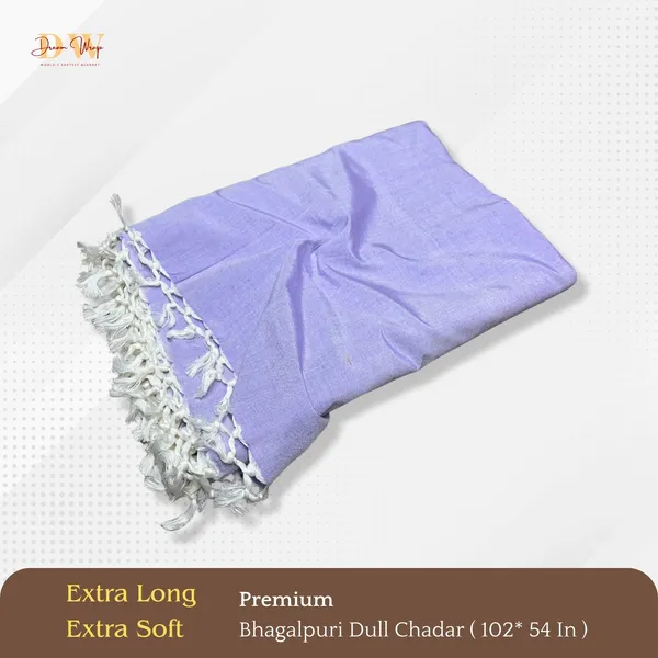 Plain_Violet_Cotton_Queen_Size_Bhagalpuri_Dull_Blanket