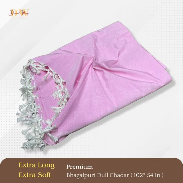 Plain_Pink_Cotton_Queen_Size_Bhagalpuri_Dull_Blanket