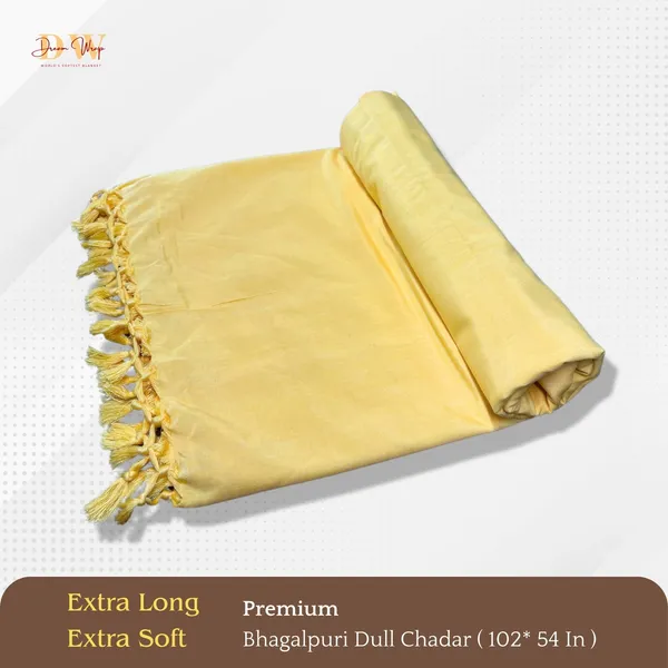 Plain_Mustard_Cotton_Queen_Size_Bhagalpuri_Dull_Blanket