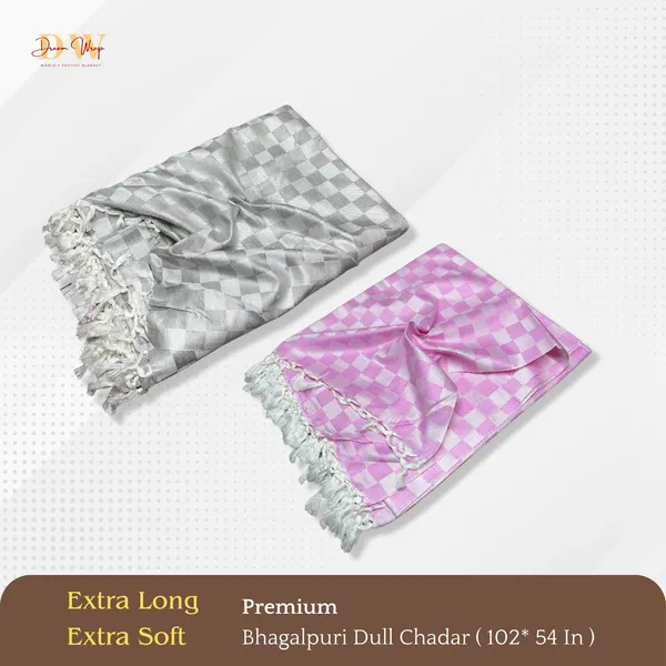 Pack_Of_2_3D_Grey_&_Pink_Cotton_Queen_Size_Bhagalpuri_Dull_Blanket
