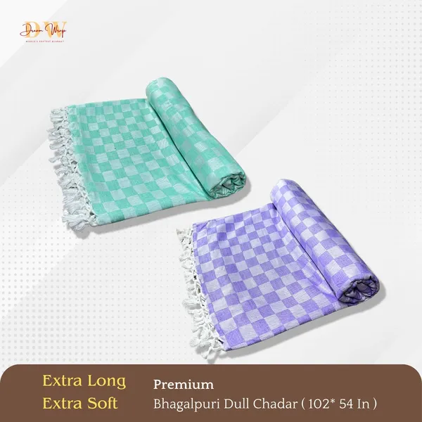 Pack_Of_2_3D_Teal_&_Violet_Cotton_Queen_Size_Bhagalpuri_Dull_Blanket