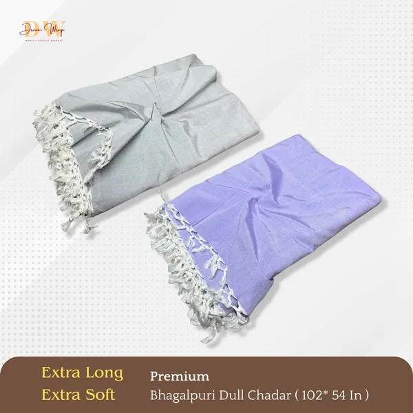 Pack_Of_2_Plain_Grey_&_Violet_Cotton_Queen_Size_Bhagalpuri_Dull_Blanket