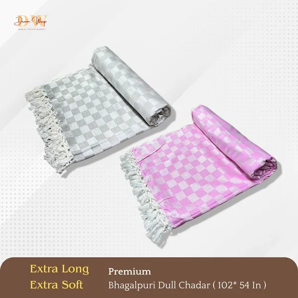 Pack_Of_2_3D_Grey_&_Pink_Cotton_Queen_Size_Bhagalpuri_Dull_Blanket