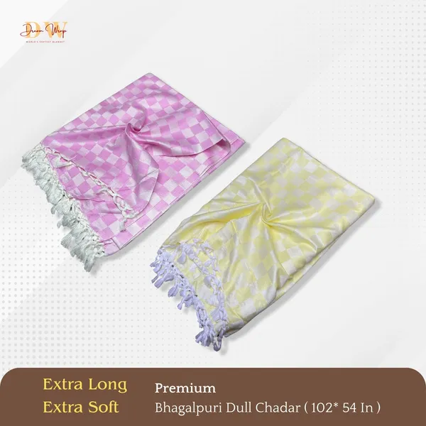 Pack_Of_2_3D_Pink_&_Yellow_Cotton_Queen_Size_Bhagalpuri_Dull_Blanket