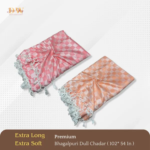 Pack_Of_2_3D_Peach_&_Orange_Cotton_Queen_Size_Bhagalpuri_Dull_Blanket