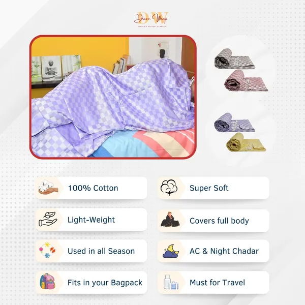 Pack_Of_2_3D_Teal_&_Violet_Cotton_Queen_Size_Bhagalpuri_Dull_Blanket