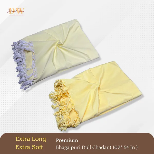 Pack_Of_2_Plain_Yellow_&_Mustard_Cotton_Queen_Size_Bhagalpuri_Dull_Blanket
