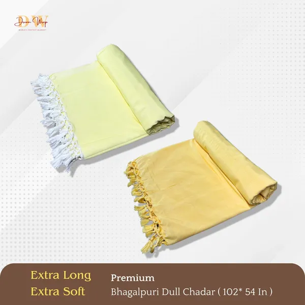 Pack_Of_2_Plain_Yellow_&_Mustard_Cotton_Queen_Size_Bhagalpuri_Dull_Blanket