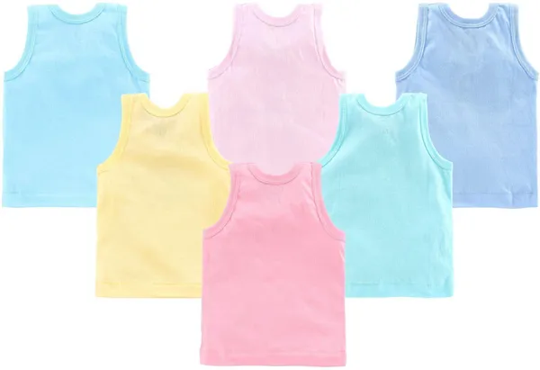 Multicolor_Cotton_Blend_Sleeveless_Vest_For_Baby_Boys_&_Baby_Girls_(Pack_Of_6)