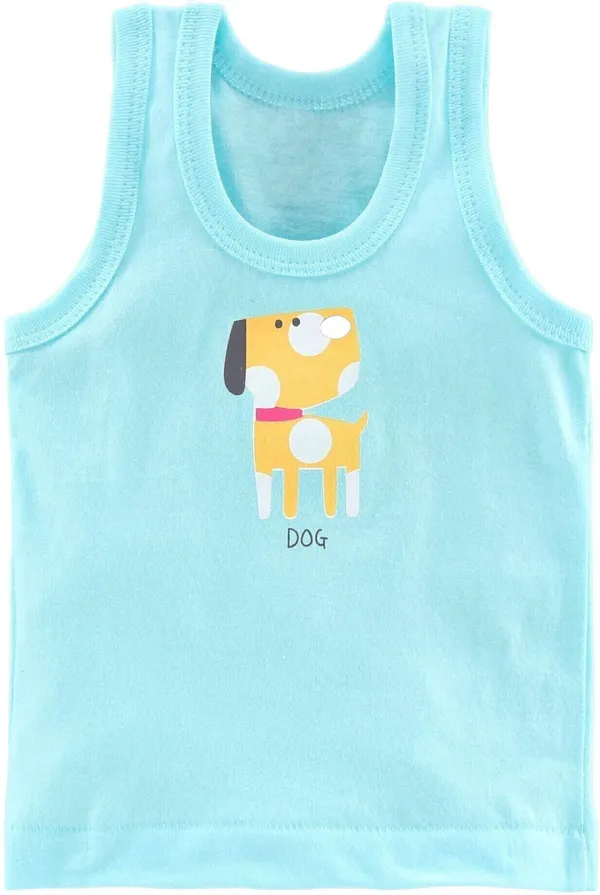 Multicolor_Cotton_Blend_Sleeveless_Vest_For_Baby_Boys_&_Baby_Girls_(Pack_Of_6)