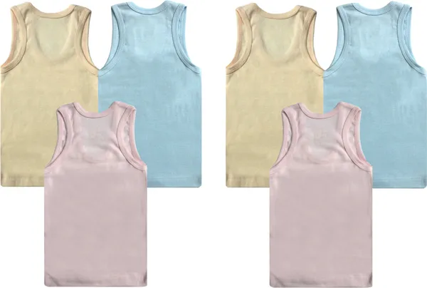 Multicolor_Cotton_Blend_Sleeveless_Vest_For_Baby_Boys_&_Baby_Girls_(Pack_Of_6)