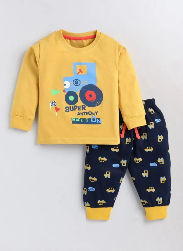 Multicolor_Pure_Cotton_T-Shirt_&_Pant_For_Baby_Boys_&_Baby_Girls