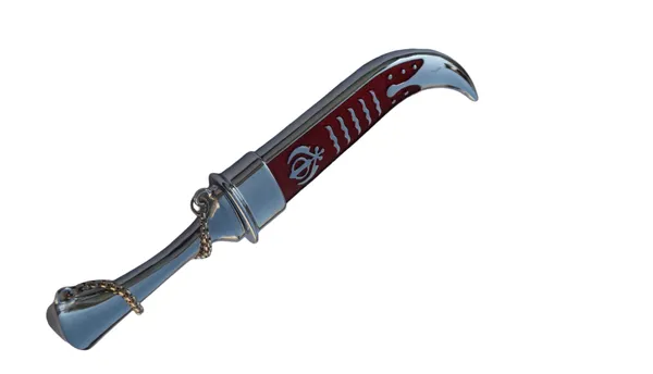 Red_&_Silver_Stylish_Shining_Look_Made_of_Fibre_Plastic_Body_with_Non_Sharp_Iron_Blade_(8_Inch)