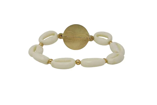 DIVINE_GURU_JI_Jai_Guru_Ji_Bracelet_with_Natural_Cowrie_Shells_&_Golden_Beads_|_Spiritual_Divine_Wristband_with_Guru_Ji_Photo_|_Unisex_Devotional_Gift_for_Faith_&_Meditation