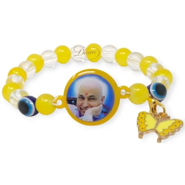 DIVINE_GURU_JI_Jai_Guru_Ji_Bracelet_with_Yellow_&_Crystal_Beads,_Evil_Eye_Protection_&_Butterfly_Charm_|_Spiritual_Divine_Wristband_for_Men_&_Women_|_Devotional_Gift_for_Faith_&_Meditation