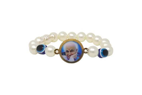 DIVINE_GURU_JI_Jai_Guruji_Swaroop_Evil_Pearl_Bracelet_|_Handmade_Guru_Ji_Bracelet_with_Evil_Eye_Beads_|_Spiritual_Jewelry_for_Men_Women_|_Satsang_Return_Gift_with_Guruji_Blessings_Photo