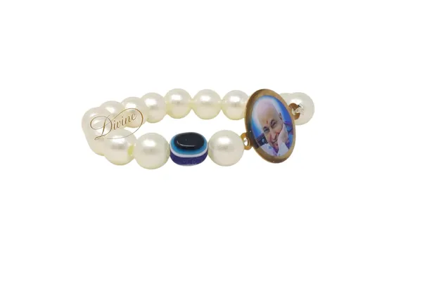 DIVINE_GURU_JI_Jai_Guruji_Swaroop_Evil_Pearl_Bracelet_|_Handmade_Guru_Ji_Bracelet_with_Evil_Eye_Beads_|_Spiritual_for_Men_Women_|_Satsang_Return_Gift_with_Guruji_Blessings_Photo