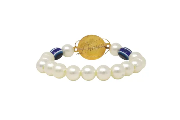 DIVINE_GURU_JI_Jai_Guruji_Swaroop_Evil_Pearl_Bracelet_|_Handmade_Guru_Ji_Bracelet_with_Evil_Eye_Beads_|_Spiritual_for_Men_Women_|_Satsang_Return_Gift_with_Guruji_Blessings_Photo