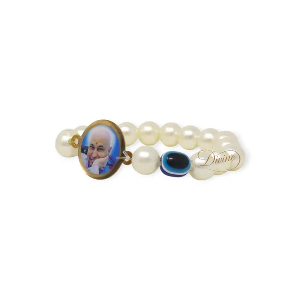 DIVINE_GURU_JI_Jai_Guruji_Swaroop_Evil_Pearl_Bracelet_|_Handmade_Guru_Ji_Bracelet_with_Evil_Eye_Beads_|_Spiritual_for_Men_Women_|_Satsang_Return_Gift_with_Guruji_Blessings_Photo