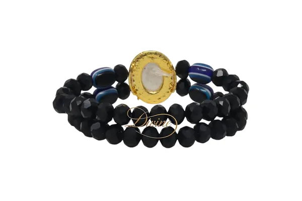 DIVINE_GURU_JI_Jai_Guru_Ji_Black_Beads_Bracelet_|_Jai_Guru_Ji_Bracelet_Swaroop_|_Handmade_Guru_Ji_Bracelets_with_Blessings_|_Spiritual_for_Men_Women_Ladies_|_Satsang_Return_Gift_Items_with_Guru_Ji_Photo