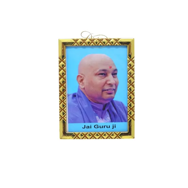 DIVINE_GURU_JI_Jai_Guru_Ji_Swaroop_Photo_Frame_9_x_6.5_cm_|_Golden_Border_Spiritual_Table_Frame_for_Home,_Office_&_Mandir_|_Devotional_Desk_Decor_&_Gift_Item