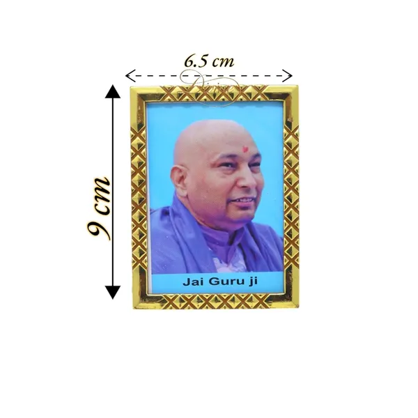 DIVINE_GURU_JI_Jai_Guru_Ji_Swaroop_Photo_Frame_9_x_6.5_cm_|_Golden_Border_Spiritual_Table_Frame_for_Home,_Office_&_Mandir_|_Devotional_Desk_Decor_&_Gift_Item