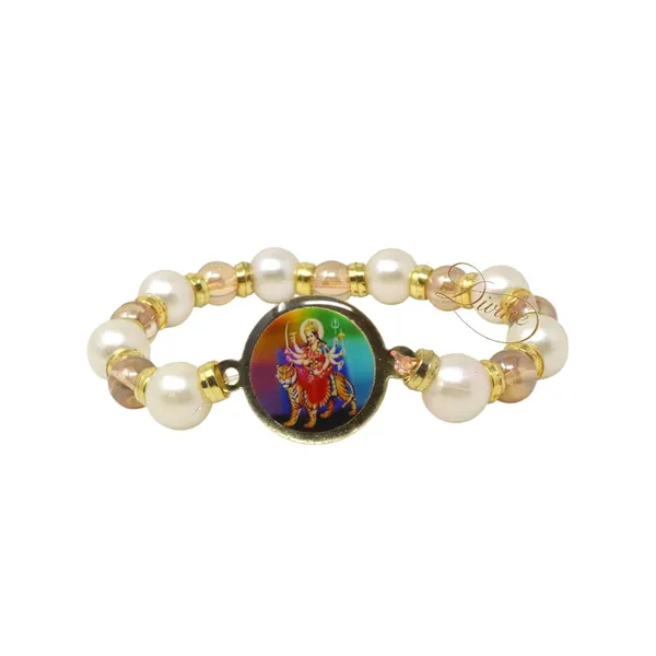 DIVINE_GURU_JI_Mata_Rani_Bracelet_|_Sherawali_Mata_Bracelet_with_Pearls_&_Shimmer_Beads_|_Spiritual_Kada_Wristband_for_Men_and_Women_|_Devotional_Bhakti_Gift_for_Prayer,_Puja_&_Meditation