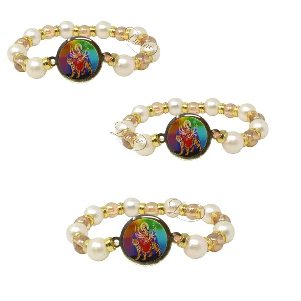 DIVINE_GURU_JI_Mata_Rani_Bracelet_|_Sherawali_Mata_Bracelet_with_Pearls_&_Shimmer_Beads_|_Spiritual_Kada_Wristband_for_Men_and_Women_|_Devotional_Bhakti_Gift_for_Prayer,_Puja_&_Meditation