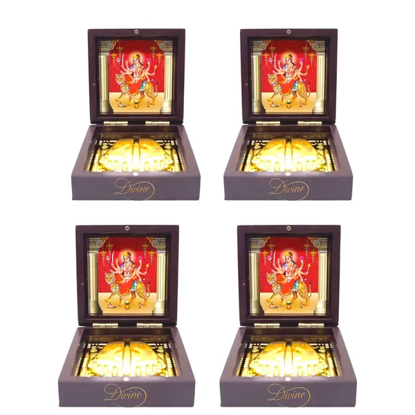 DIVINE_GURU_JI_Mata_Rani_Charan_Box_|_Sherawali_Mata_Charan_Paduka_for_Puja_Room,_Home_Temple_and_Meditation_|_Spiritual_Devotional_Gift_Item_(Pack_of_4)