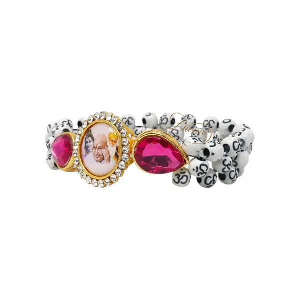 DIVINE_GURU_JI_Jai_guru_Ji_Shiv_ji_Waheguru_ji_Swaroop_Om_Bead_Bracelet_|_Spiritual_Kada_with_Om_Printed_Beads_&_Crystal_Centerpiece_|_Devotional_Wristband_for_Men_&_Women_|_Prayer,_Meditation_&_Bhakti_Gift