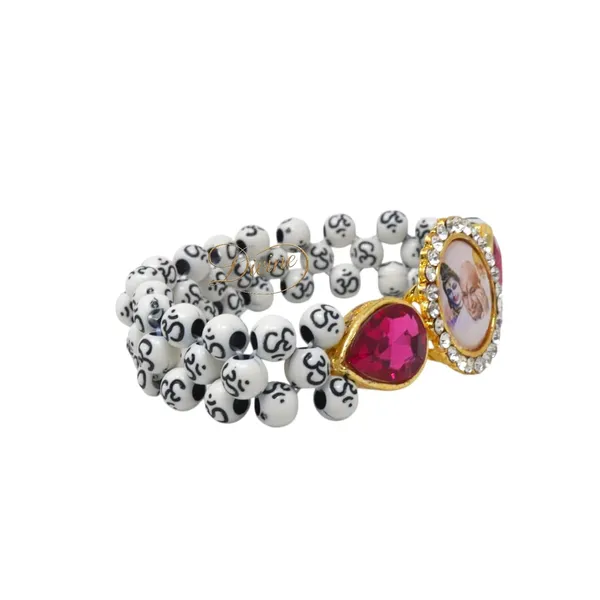 DIVINE_GURU_JI_Jai_guru_Ji_Shiv_ji_Waheguru_ji_Swaroop_Om_Bead_Bracelet_|_Spiritual_Kada_with_Om_Printed_Beads_&_Crystal_Centerpiece_|_Devotional_Wristband_for_Men_&_Women_|_Prayer,_Meditation_&_Bhakti_Gift