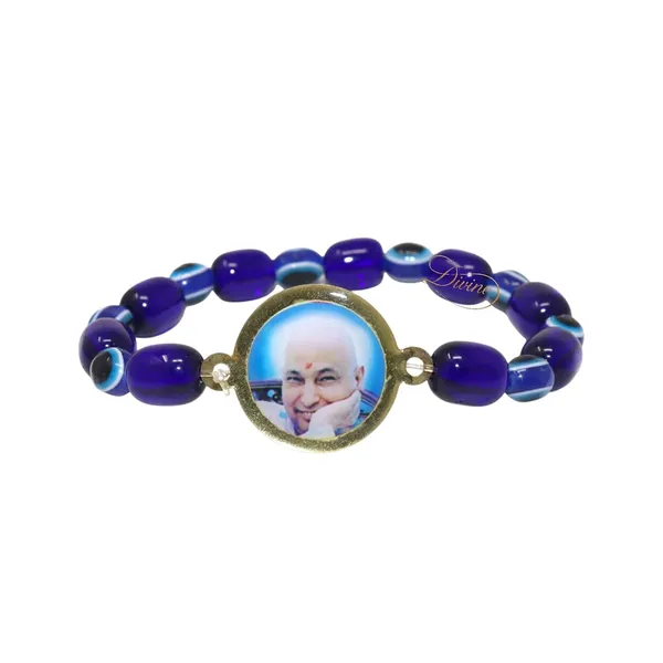 DIVINE_GURU_JI_Jai_guru_Ji_Blue_Bead_Bracelet_|_Evil_Eye_Spiritual_Kada_with_Guru_Ji_Blessings_|_Protective_Devotional_Wristband_for_Men_&_Women_|_Prayer,_Meditation_&_Bhakti_Gift