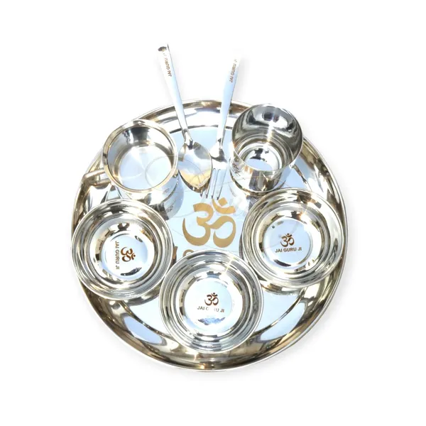 Divine_GURU_JI_Jai_Guru_Ji_Stainless_Steel_Round_Thali_Dinner_Set_|_Big_Size_Plate_Set_with_1_Thali,_2_Glass,_2_Spoon_&_3_Katori_|_Devotional_Dining_Set_for_Home_&_Gift