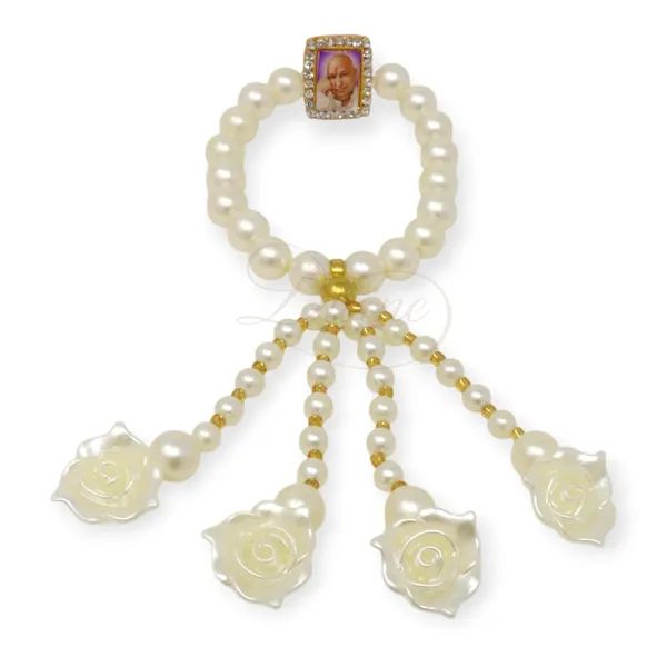 DIVINE_GURU_JI_Guru_Ji_Pearl_Bracelet_with_Rose_Beads_|_Spiritual_White_Beaded_Hand_Bracelet_for_Men_&_Women_|_Devotional_Wristband_Gifting