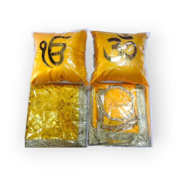 Divine_GURU_JI_Jai_Guru_Ji_Chola_Set_with_Guruji_Blessings_Print_|_Decorative_Cushion_Covers_&_Divine_Rumala_for_Pooja,_Mandir,_Spiritual_Gifts_&_Religious_Decor_–_14_Piece_Set_(Yellow)