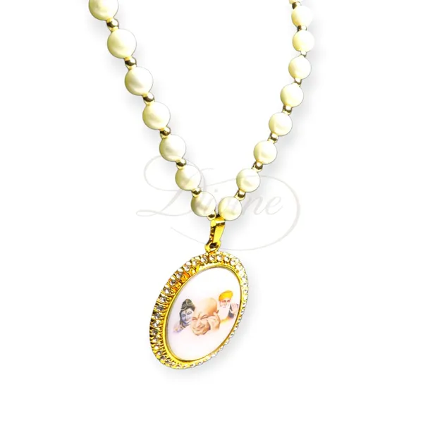 DIVINE_GURU_JI_guruji_Locket_Mala_|_Pearl_&_Golden_Beaded_Chain_with_Divine_Photo_Pendant_|_Spiritual_Necklace_for_Devotees