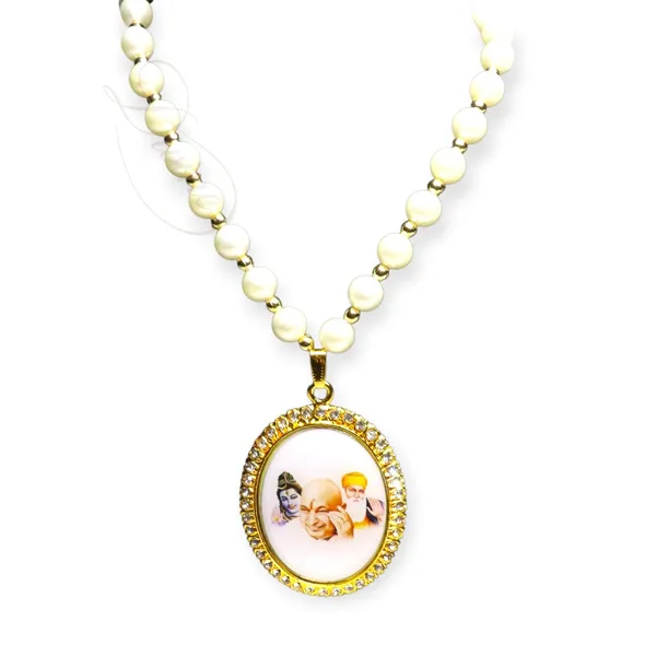 DIVINE_GURU_JI_guruji_Locket_Mala_|_Pearl_&_Golden_Beaded_Chain_with_Divine_Photo_Pendant_|_Spiritual_Necklace_for_Devotees