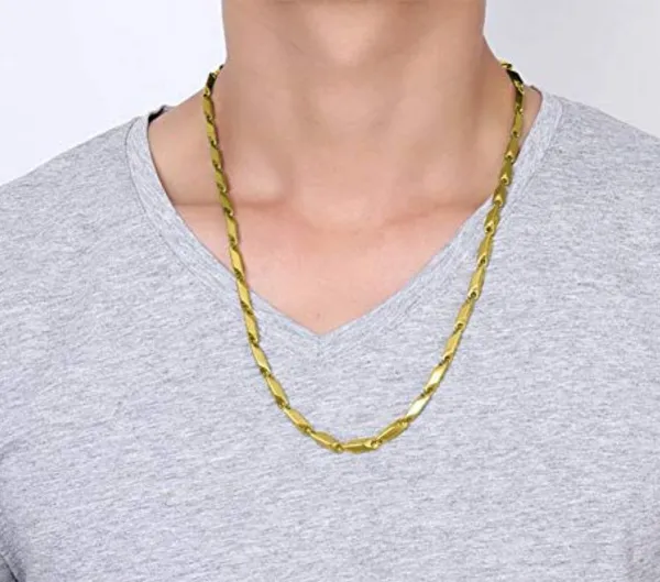 Steel_For_unisex_Chain_Gold
