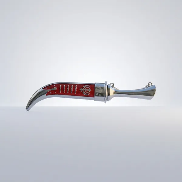 Red_&_Silver_Stylish_Shining_Look_Made_of_Fibre_Plastic_Body_with_Non_Sharp_Iron_Blade_(8_Inch)