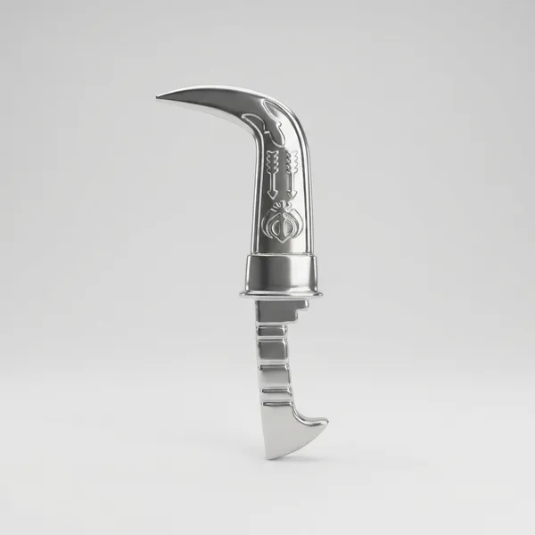 Silver_Stylish_Shining_Look_Made_of_Fibre_Plastic_Body_with_Non_Sharp_Iron_Blade_(8_Inch)