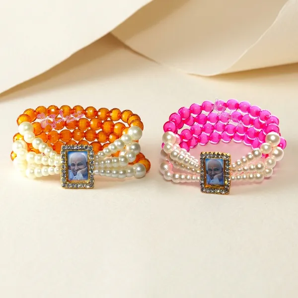 Shukrana_Blessings_jai_Guruji_Spiritual_Beaded_|_Guruji_Bracelets_|_Guruji_Swaroop_Bracelets_–_Multi-Strand_with_Crystal_Frame,_(Multi-Color)_(2-pc)
