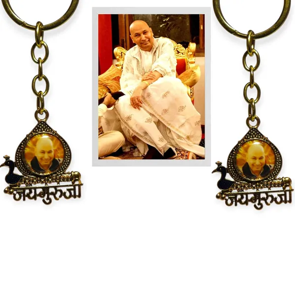 Shukran_Blessings_Guruji_Blessings_Swaroop_Keychain_|_Custom_Photo_Keyring_with_Single-Sided_Oval_Design_&_Metal_Ring,(Pack_of_2)_(Oval-Photo-Keychain-2)