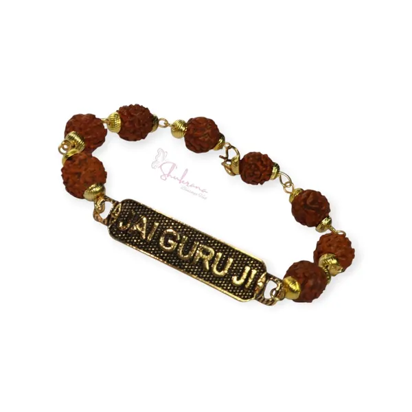 Shukrana_Blessings_Unique_Rudraksha_Beads_Guruji_Swaroop_Bracelet_-_Handmade_with_love_-_Stylish_Guruji_Bracelets_for_Men/Women/Ladies_(Brown-1,_One_Piece)